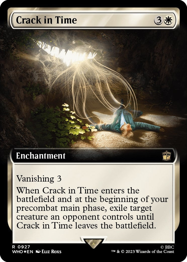 Crack in Time (Extended Art) (Surge Foil) (927) [WHO] - MTG Single