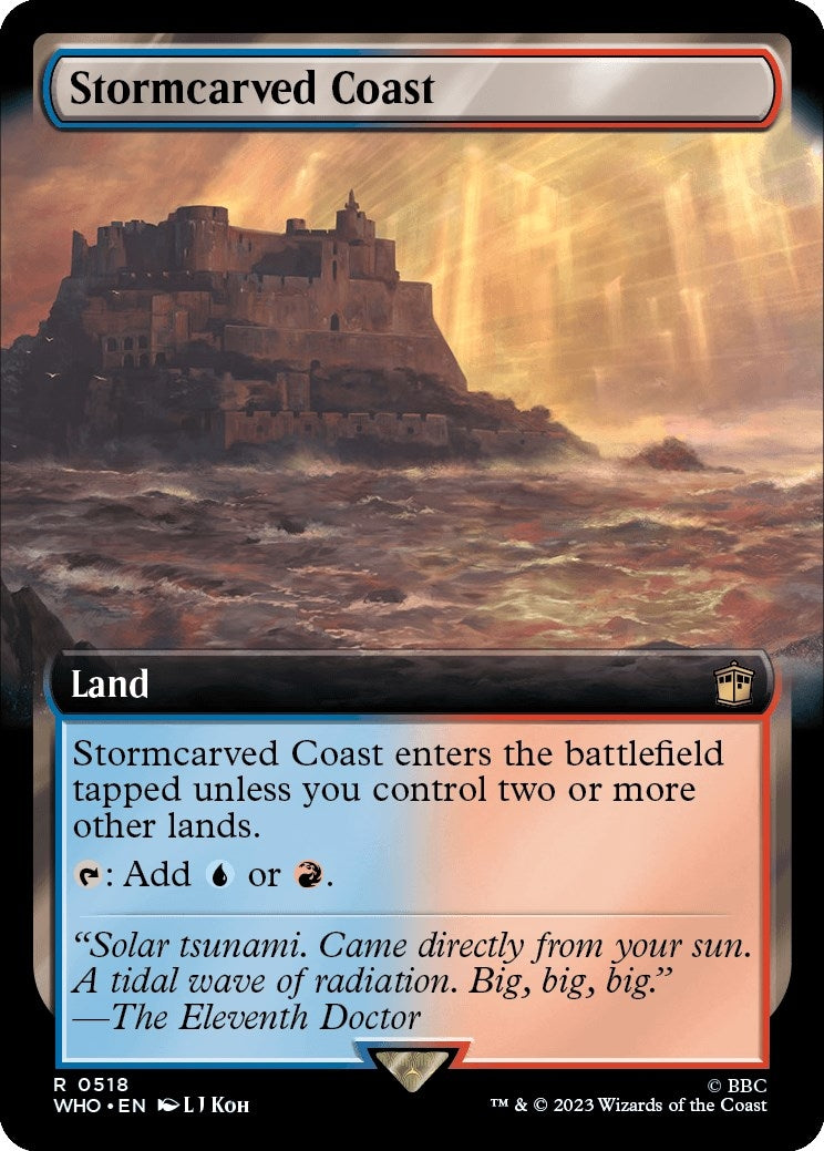 Stormcarved Coast (Extended Art) (518) [WHO] - MTG Single