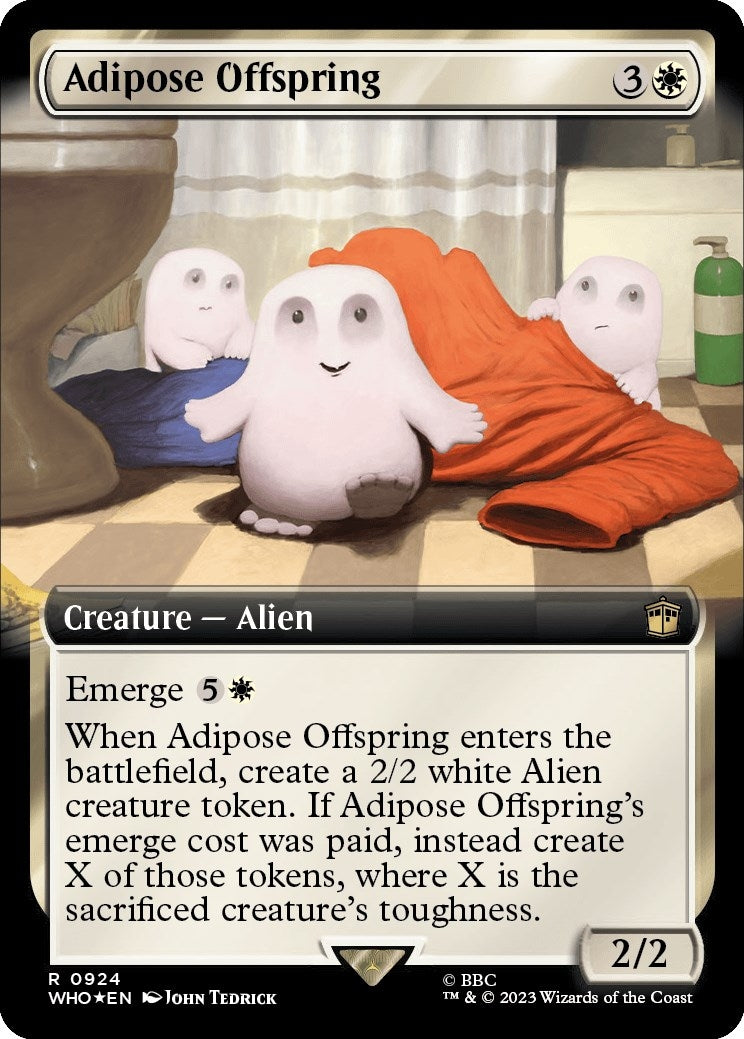 Adipose Offspring (Extended Art) (Surge Foil) (924) [WHO] - MTG Single