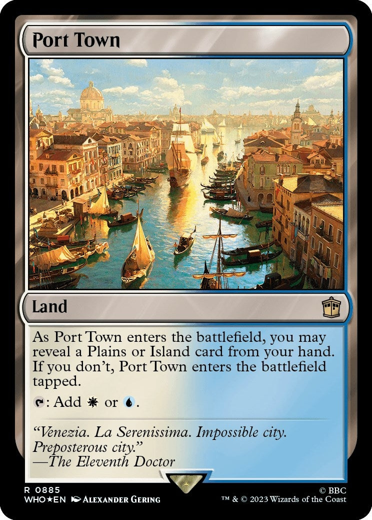 Port Town (Surge Foil) (885) [WHO] - MTG Single