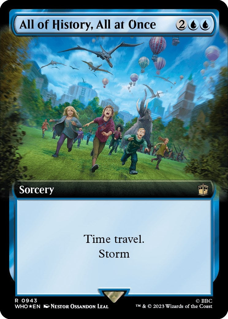 All of History All at Once (Extended Art) (Surge Foil) (943) [WHO] - MTG Single