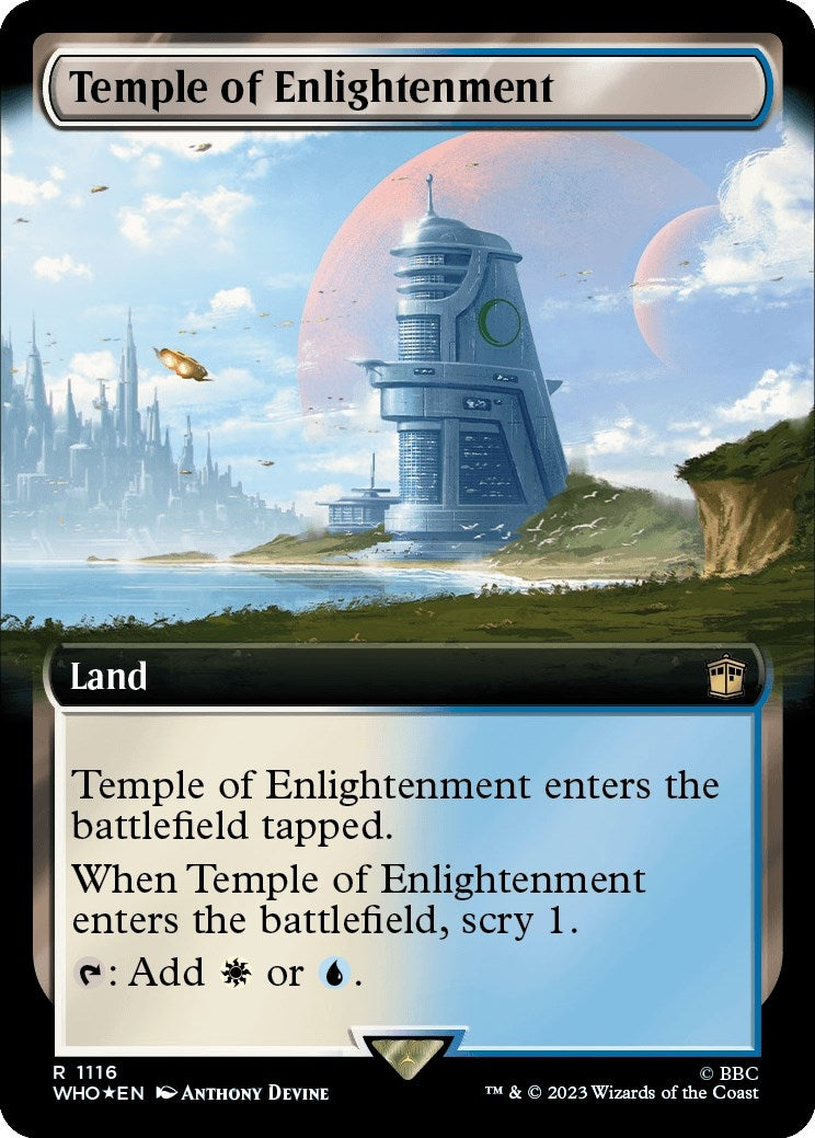 Temple of Enlightenment (Extended Art) (Surge Foil) (1116) [WHO] - MTG Single