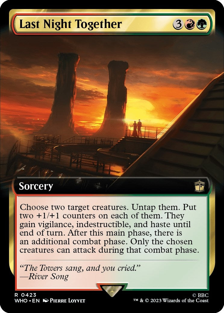 Last Night Together (Extended Art) (423) [WHO] - MTG Single