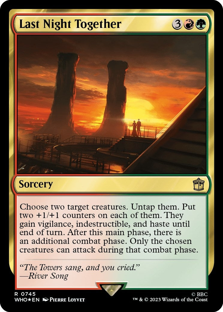 Last Night Together (Surge Foil) (745) [WHO] - MTG Single