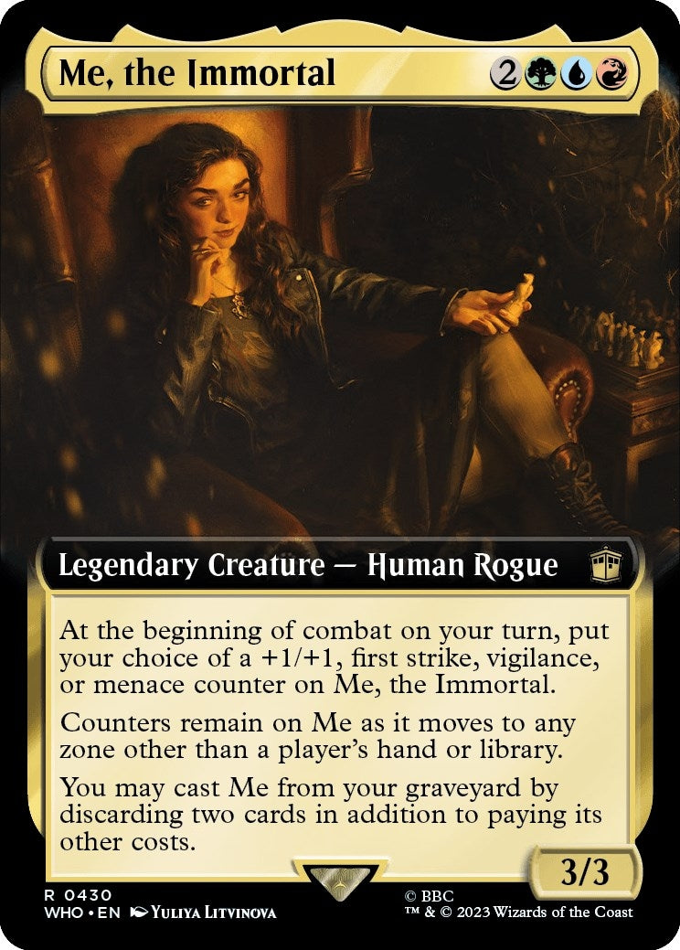 Me the Immortal (Extended Art) (430) [WHO] - MTG Single