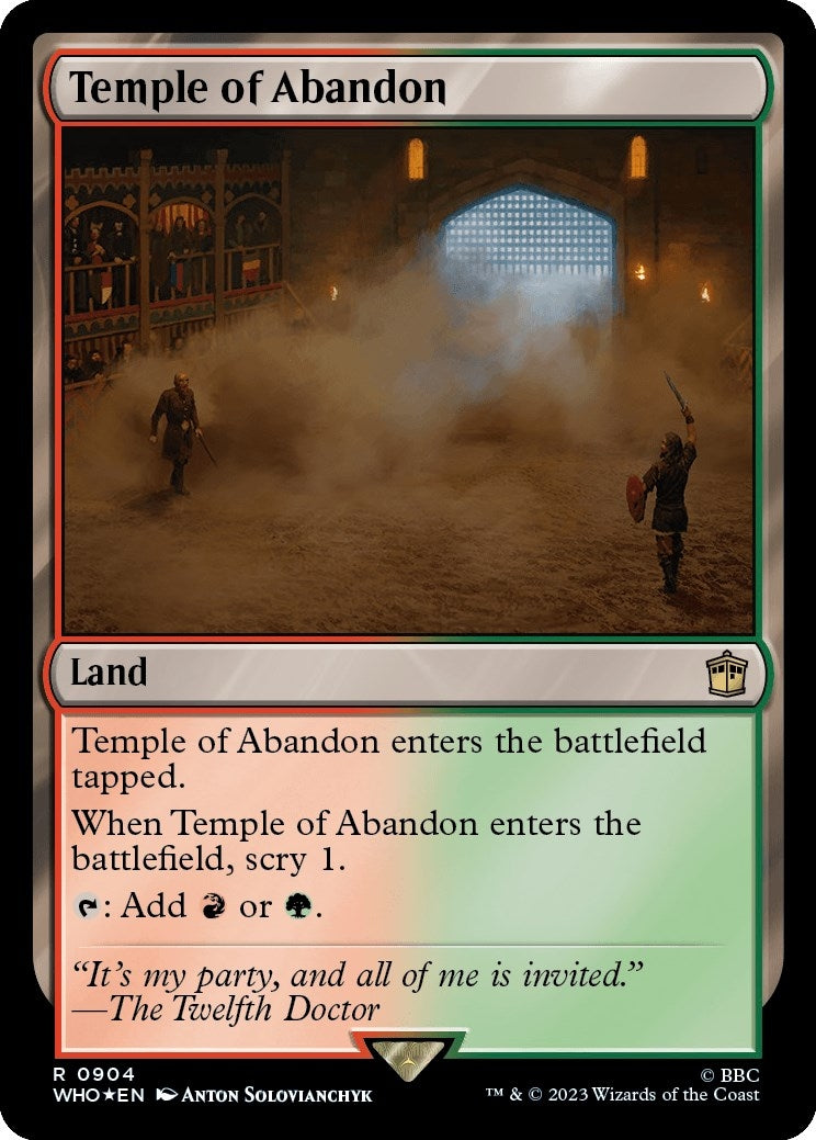 Temple of Abandon (Surge Foil) (904) [WHO] - MTG Single