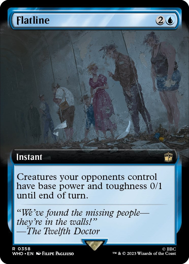 Flatline (Extended Art) (358) [WHO] - MTG Single