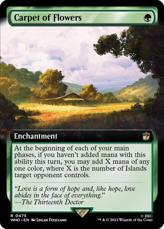 Carpet of Flowers (Extended Art) (475) [WHO] - MTG Single