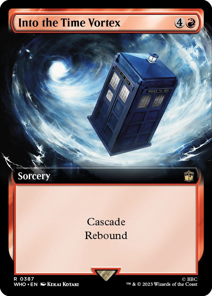 Into the Time Vortex (Extended Art) (387) [WHO] - MTG Single