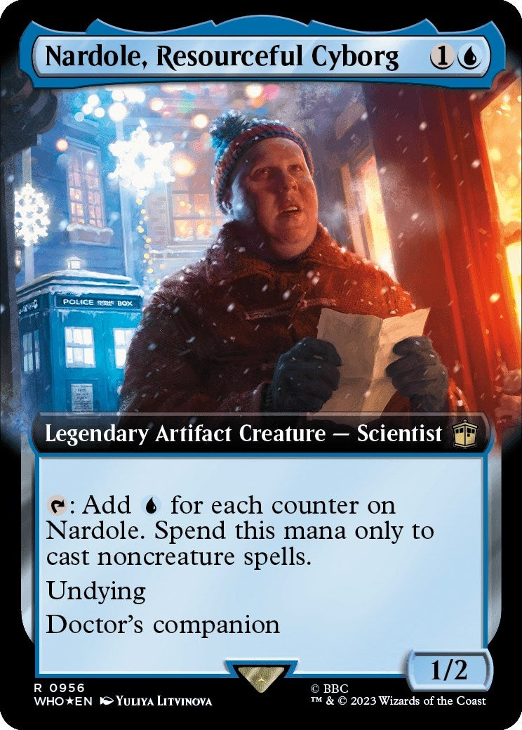 Nardole Resourceful Cyborg (Extended Art) (Surge Foil) (956) [WHO] - MTG Single