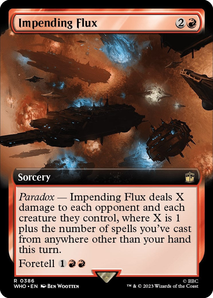 Impending Flux (Extended Art) (386) [WHO] - MTG Single