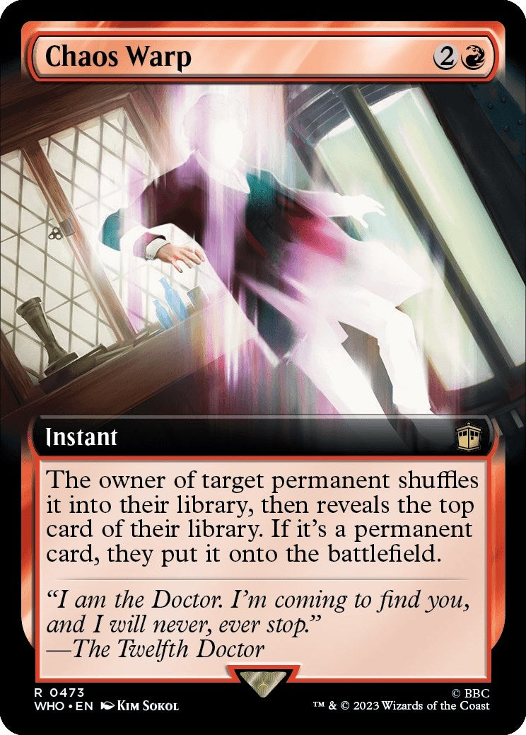 Chaos Warp (Extended Art) (473) [WHO] - MTG Single