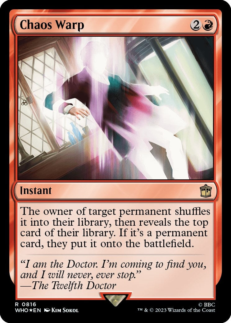 Chaos Warp (Surge Foil) (816) [WHO] - MTG Single