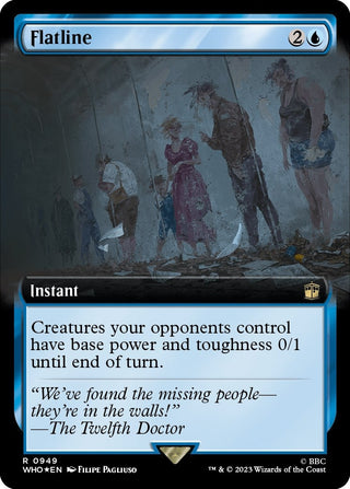 Flatline (Extended Art) (Surge Foil) (949) [WHO] - MTG Single