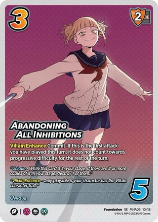 Abandoning All Inhibitions (10) [MHA6] - UniVersus Single