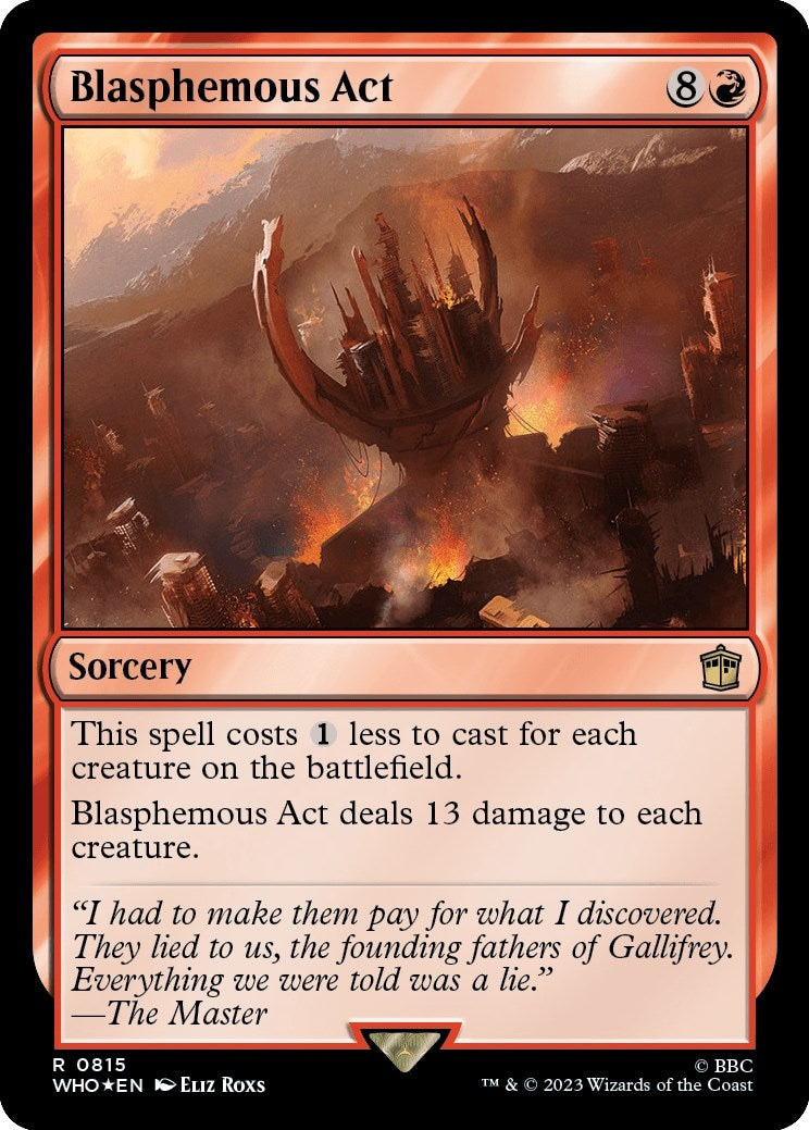 Blasphemous Act (Surge Foil) (815) [WHO] - MTG Single