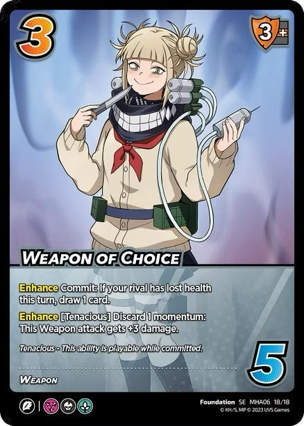 Weapon of Choice (18) [MHA6] - UniVersus Single