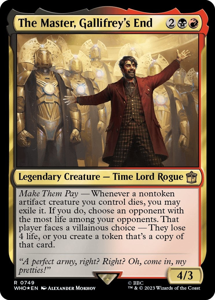 The Master Gallifrey’s End (Surge Foil) (749) [WHO] - MTG Single