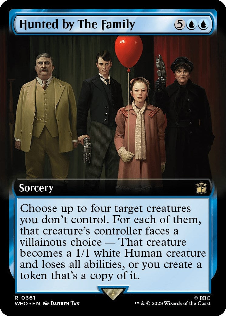 Hunted by The Family (Extended Art) (361) [WHO] - MTG Single