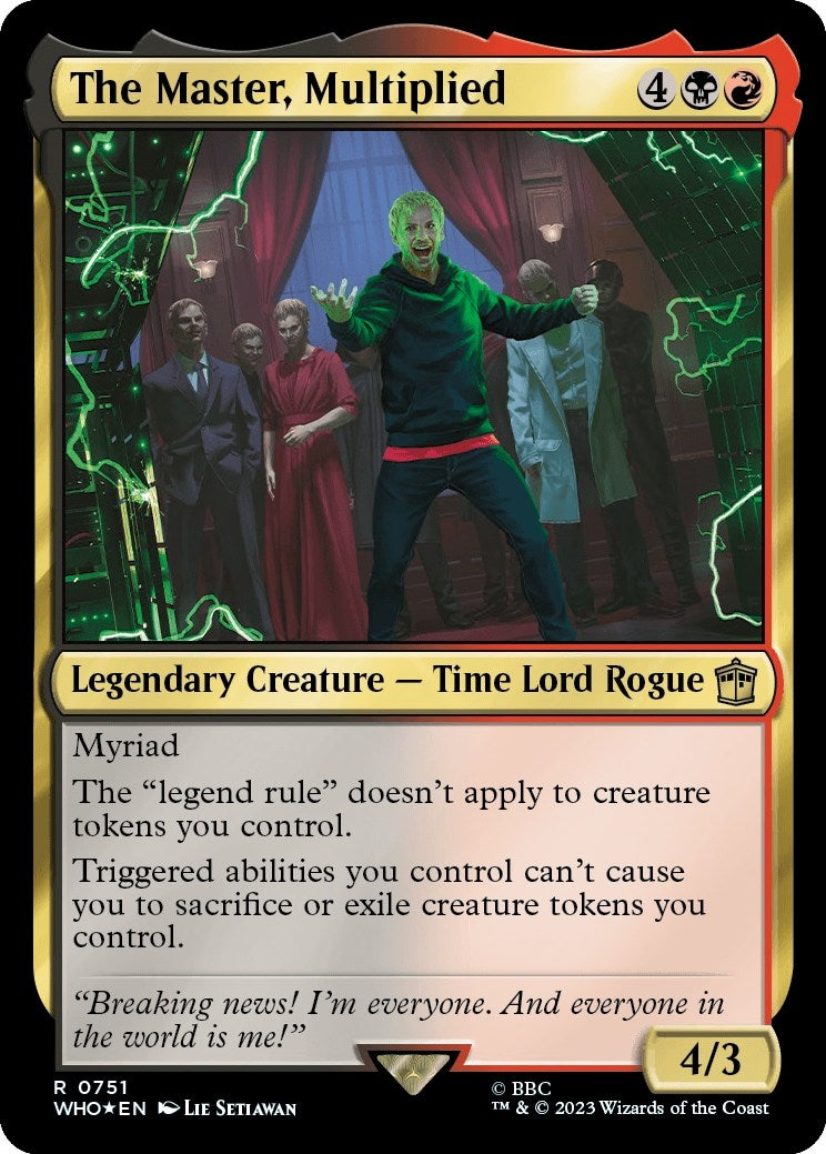 The Master Multiplied (Surge Foil) (751) [WHO] - MTG Single