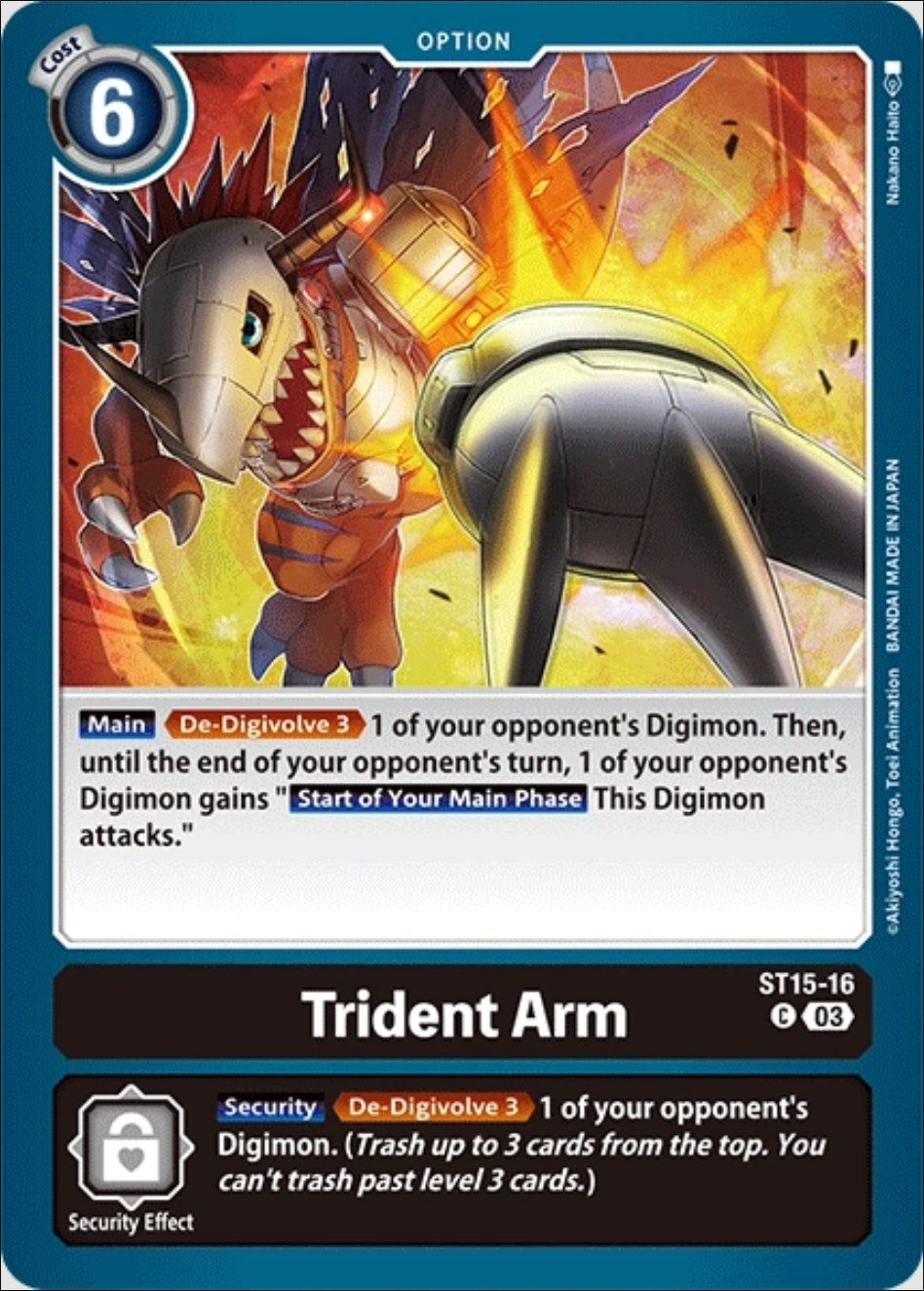 Trident Arm (1516) [ST-15] - Digimon Card Game Single