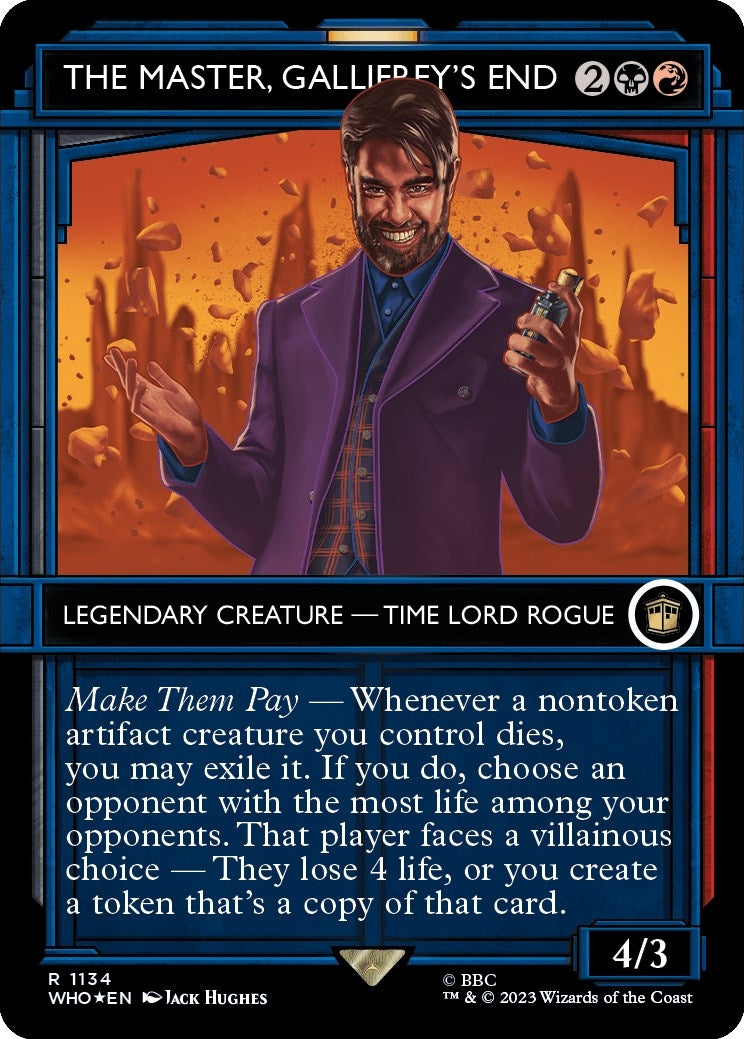 The Master Gallifrey’s End (Showcase) (Surge Foil) (1134) [WHO] - MTG Single