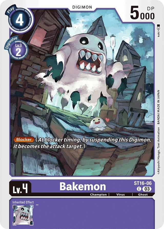 Bakemon (1606) [ST-16] - Digimon Card Game Single