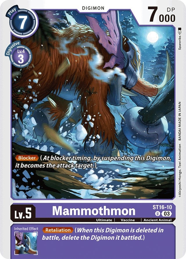 Mammothmon (1610) [ST-16] - Digimon Card Game Single