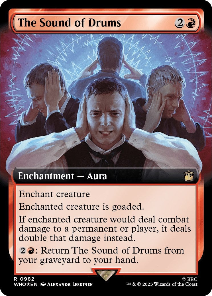 The Sound of Drums (Extended Art) (Surge Foil) (982) [WHO] - MTG Single