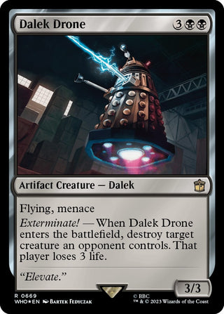 Dalek Drone (Surge Foil) (669) [WHO] - MTG Single