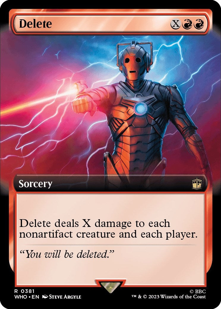 Delete (Extended Art) (381) [WHO] - MTG Single
