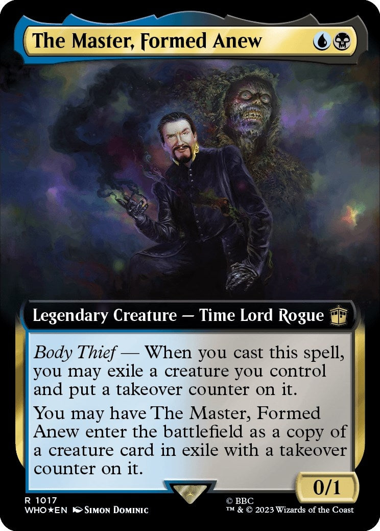 The Master Formed Anew (Extended Art) (Surge Foil) (1017) [WHO] - MTG Single