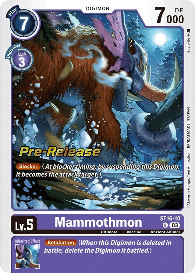Mammothmon (1610) [ST-16_PR] - Digimon Card Game Single