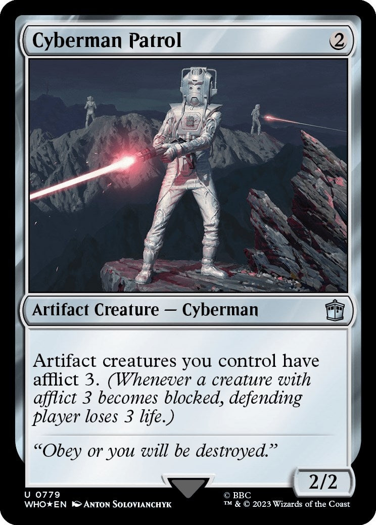 Cyberman Patrol (Surge Foil) (779) [WHO] - MTG Single