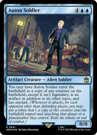 Image for Auton Soldier (Surge Foil) (641) (Universes Beyond: Doctor Who) - Magic: The Gathering