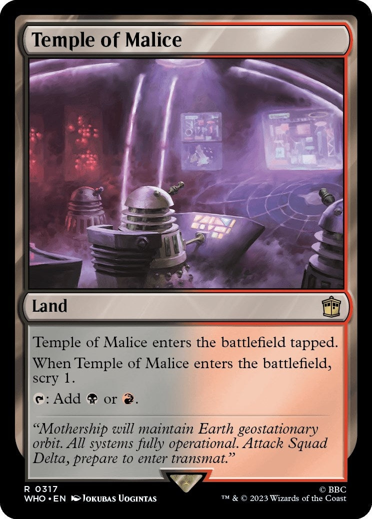 Temple of Malice (317) [WHO] - MTG Single