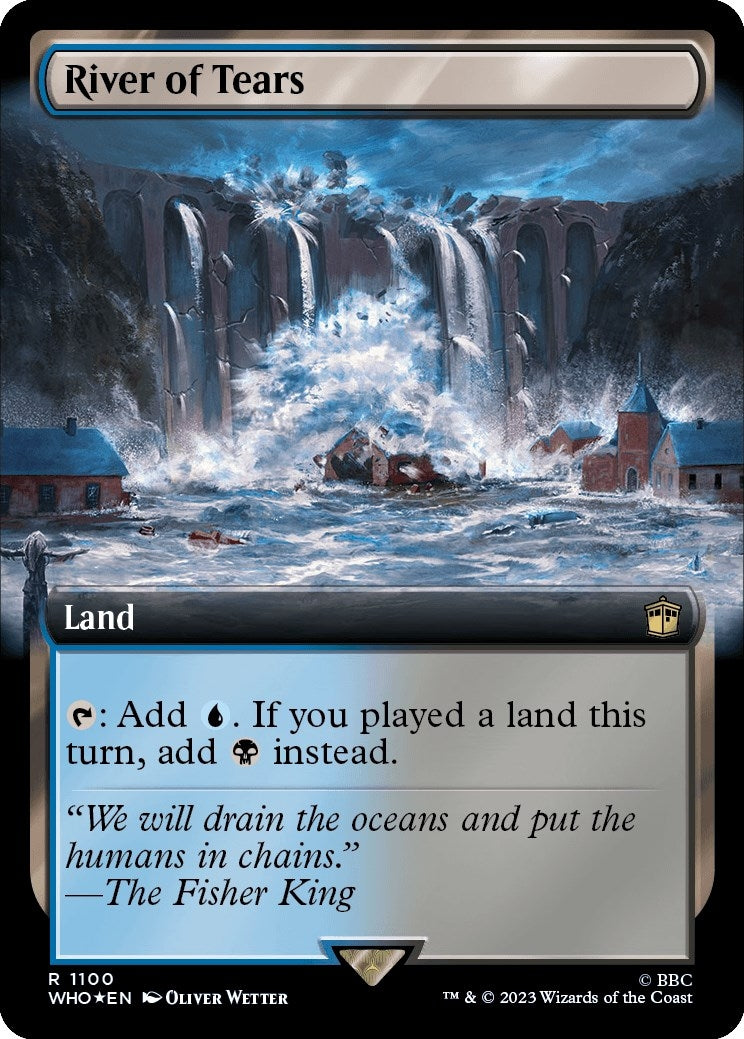 River of Tears (Extended Art) (Surge Foil) (1100) [WHO] - MTG Single