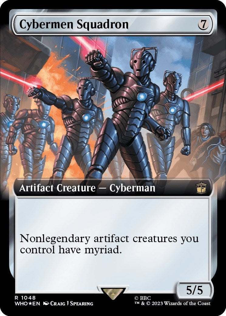 Cybermen Squadron (Extended Art) (Surge Foil) (1048) [WHO] - MTG Single