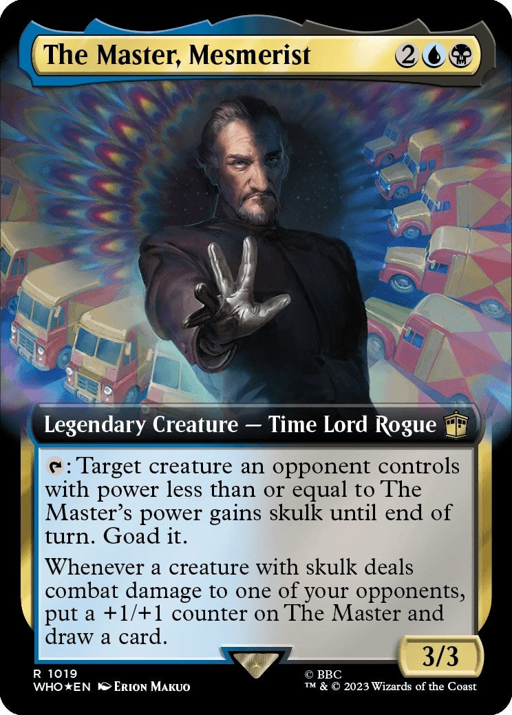 The Master Mesmerist (Extended Art) (Surge Foil) (1019) [WHO] - MTG Single
