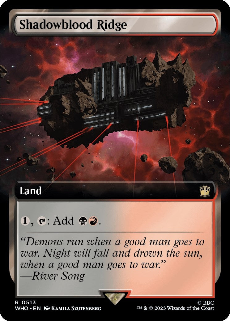 Shadowblood Ridge (Extended Art) (513) [WHO] - MTG Single