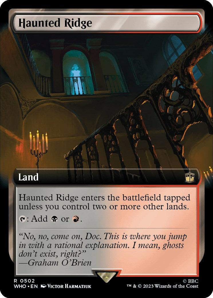 Haunted Ridge (Extended Art) (502) [WHO] - MTG Single