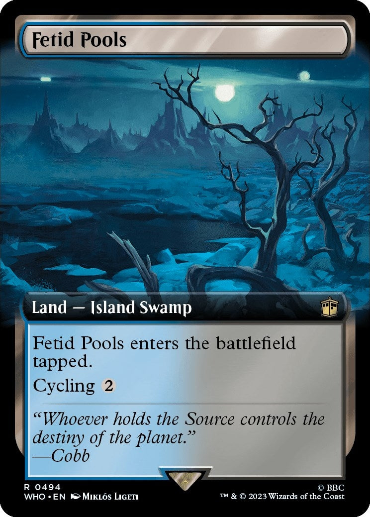Fetid Pools (Extended Art) (494) [WHO] - MTG Single