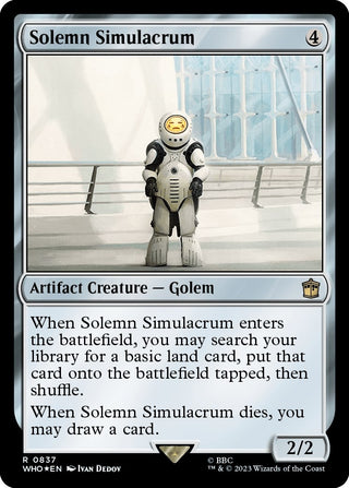 Solemn Simulacrum (Surge Foil) (837) [WHO] - MTG Single