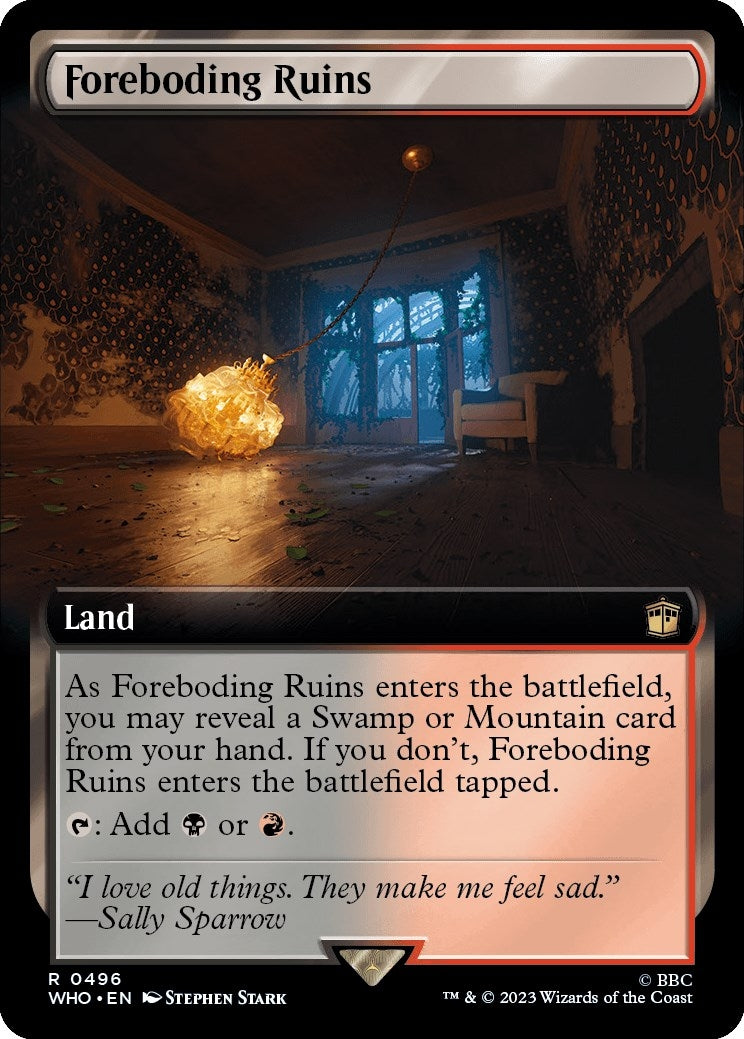 Foreboding Ruins (Extended Art) (496) [WHO] - MTG Single