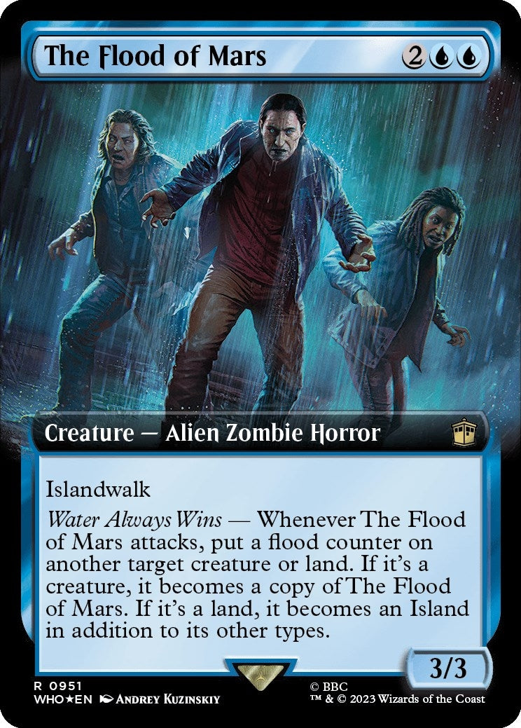 The Flood of Mars (Extended Art) (Surge Foil) (951) [WHO] - MTG Single