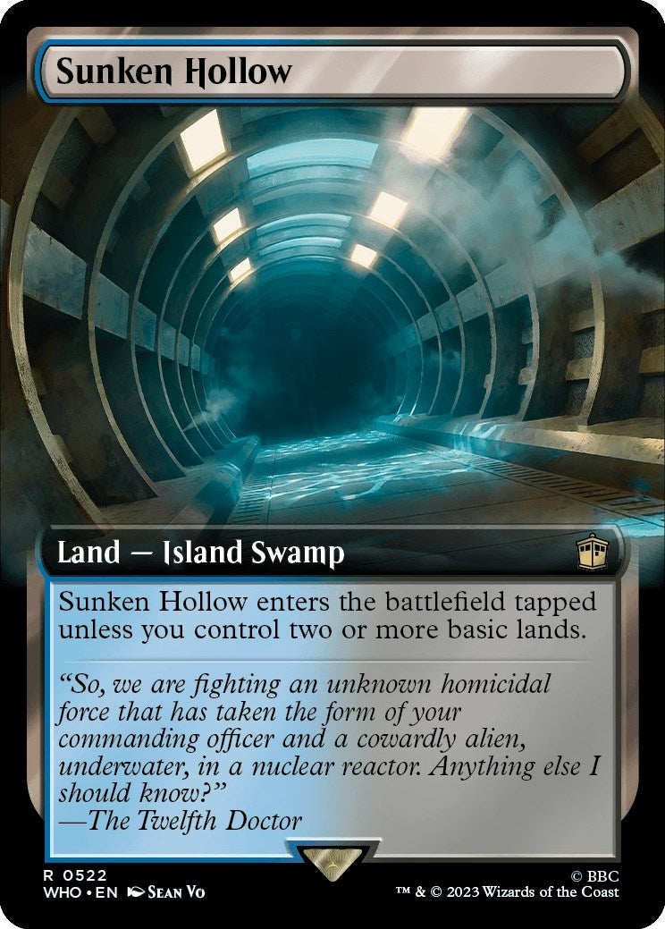Sunken Hollow (Extended Art) (522) [WHO] - MTG Single