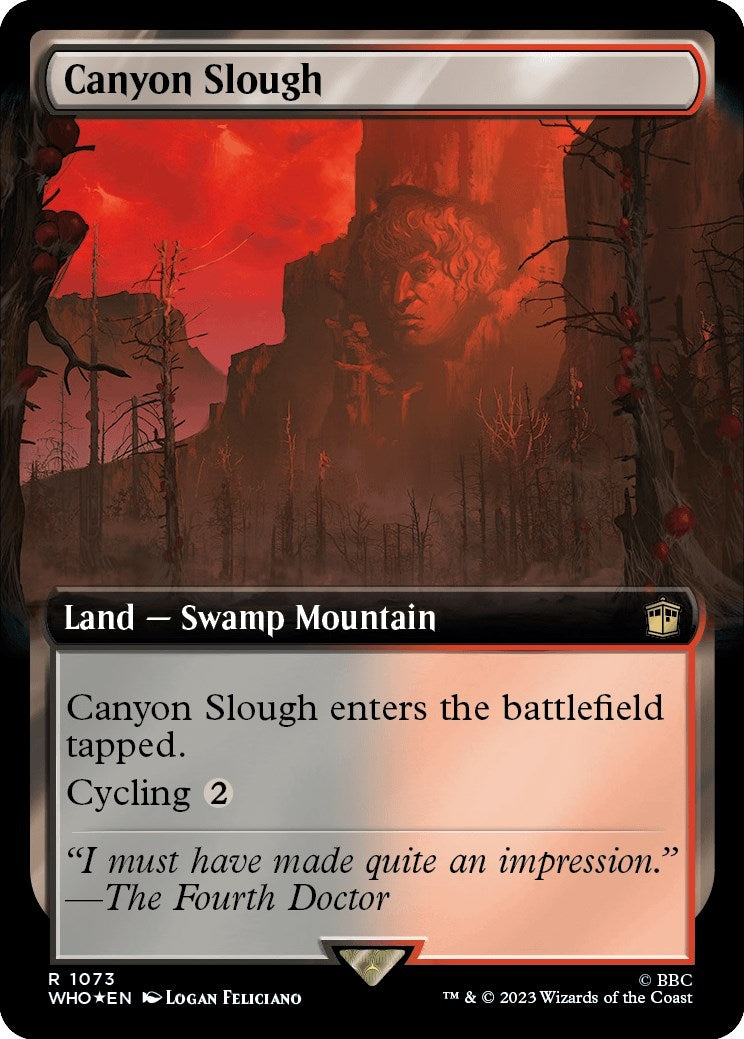 Canyon Slough (Extended Art) (Surge Foil) (1073) [WHO] - MTG Single