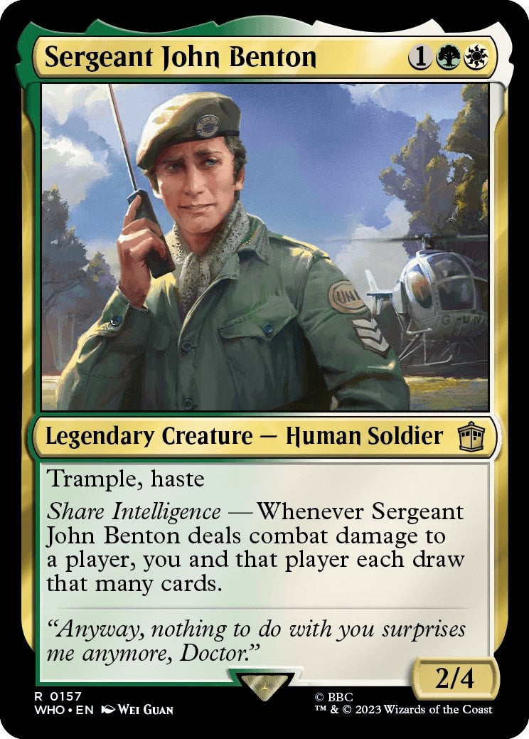Sergeant John Benton (157) [WHO] - MTG Single