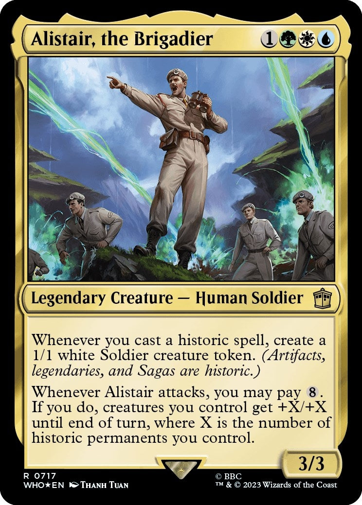 Alistair the Brigadier (Surge Foil) (717) [WHO] - MTG Single