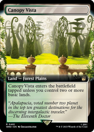 Canopy Vista (Extended Art) (481) [WHO] - MTG Single